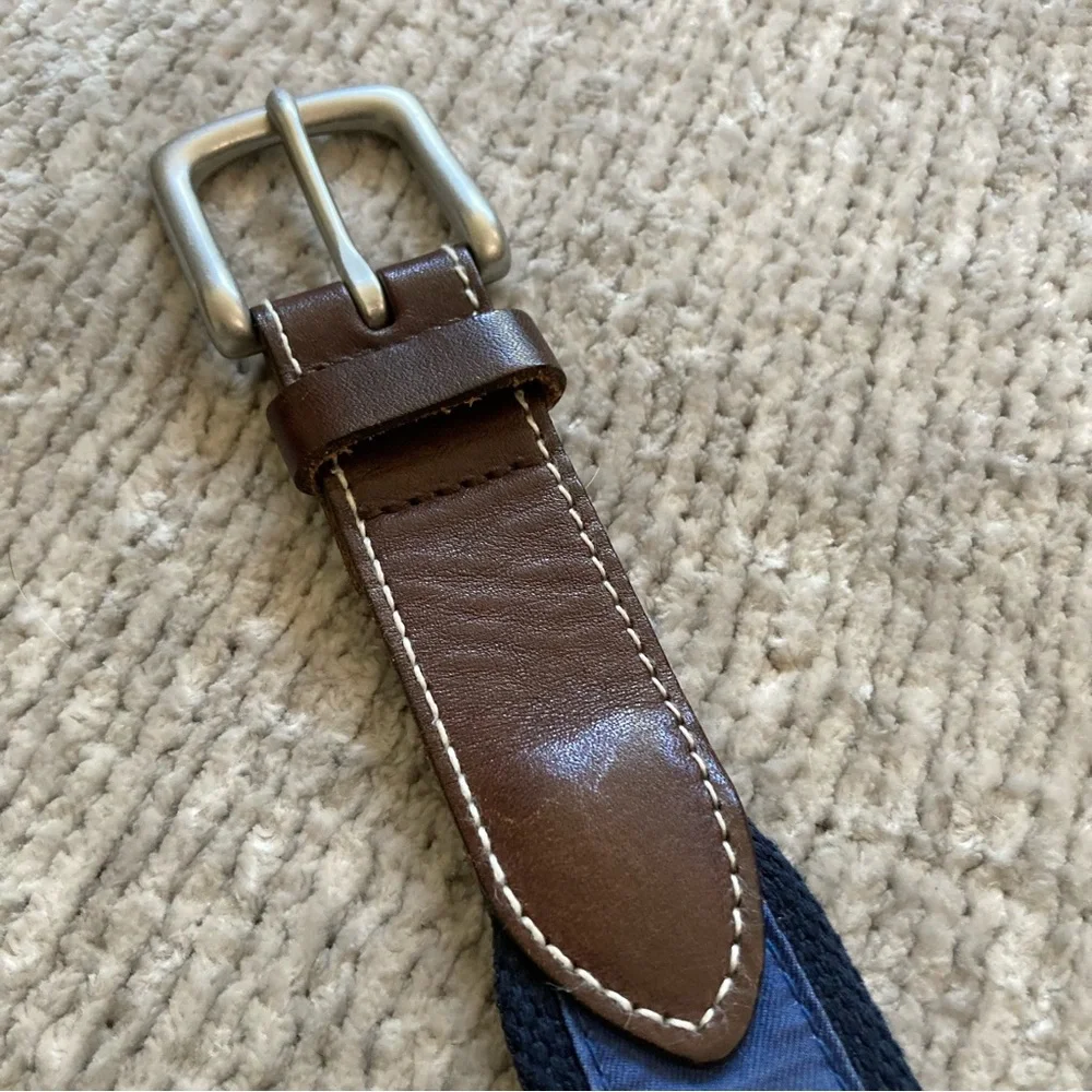 Vineyard Vines Christmas Tree Belt Size 28 Leather Canvas Holiday‎ Preppy